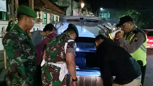 Polres Salatiga dan TNI Gelar Operasi Malam