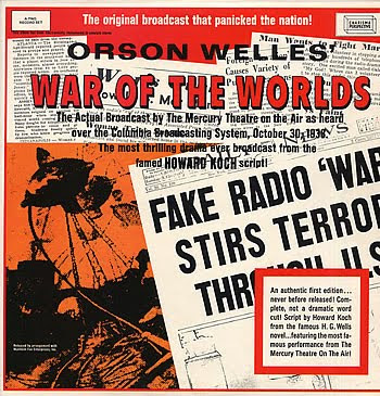 the war of the worlds aliens. orson welles war of the worlds