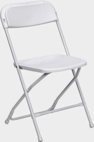 White Poly Folding Chair