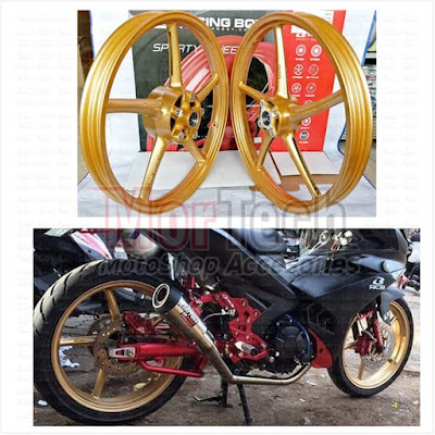 Velg Yamaha Byson Dicat Gold, Sekilas Seperti Velg RCB