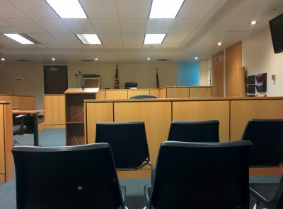 empty, court room