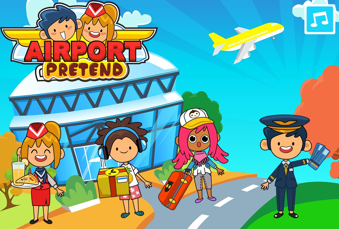 My Pretend Airport - Kids Travel Town APK