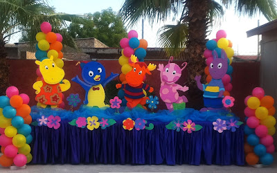 DECORACIÓN CON LOS BACKYARDIGANS fiestitainfantil.blogspot.com