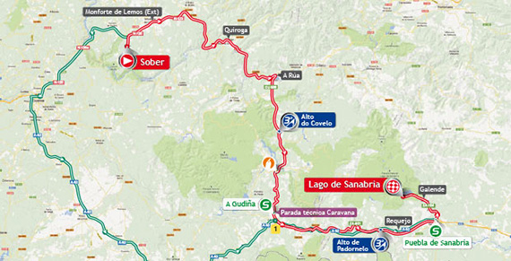 La Vuelta 2013. Etapa 5. Sober - Lago de Sanabria. @ Unipublic