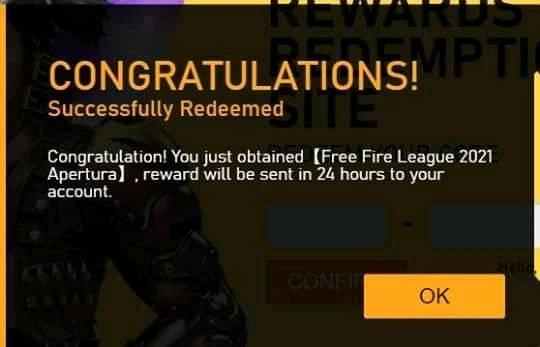 Free Fire Redeem code for today get Game Streamer Weapon Loot Crate