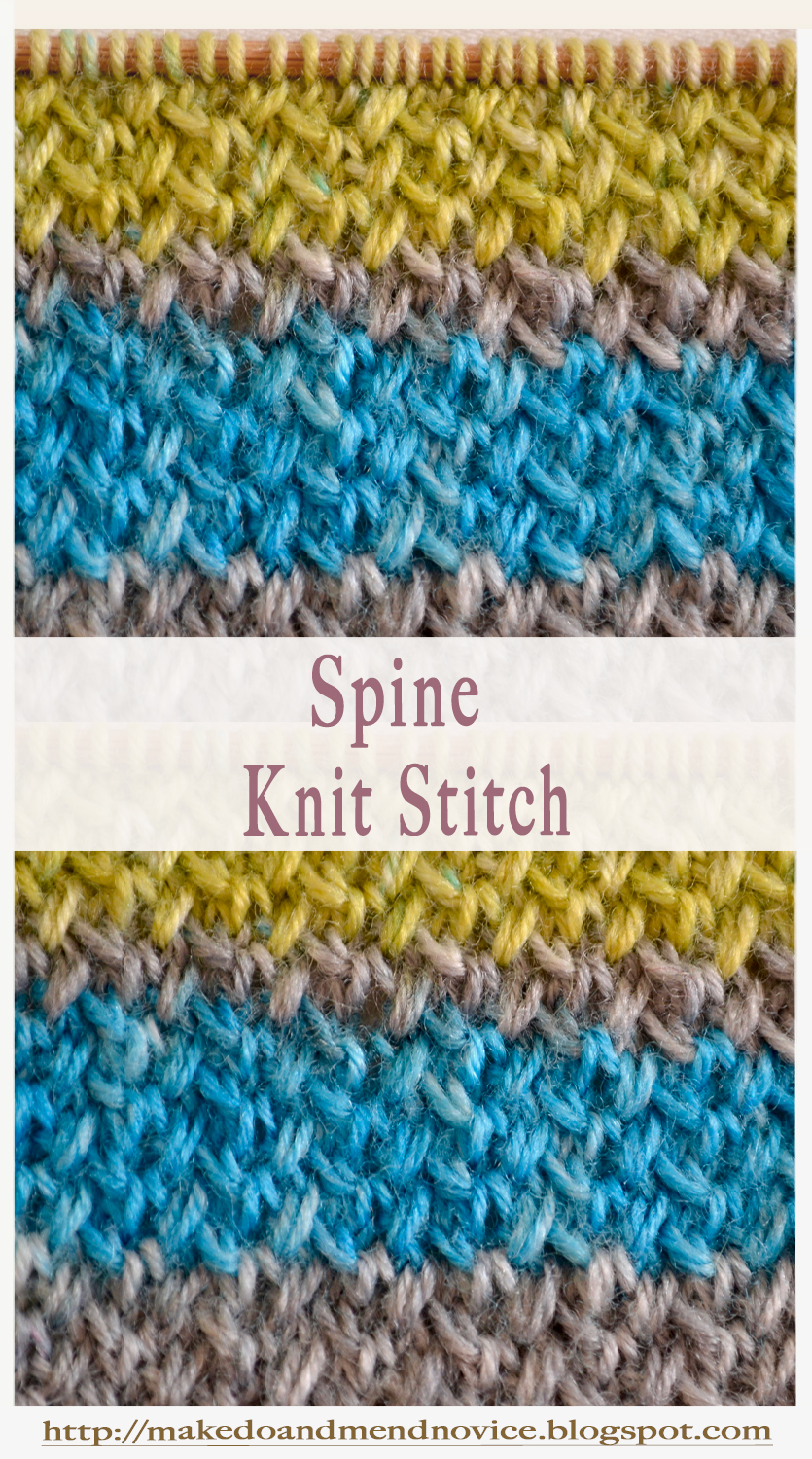 Spine Knit Stitch Pattern Tutorial