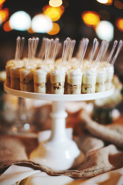 Banana Pudding Dessert Shooters for Wedding Dessert Table