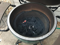 BGE Getting Ready to Grill