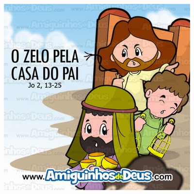 Jesus expulsa os vendedores desenho