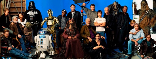 All the Star wars actors in one photo - cool star wars pics