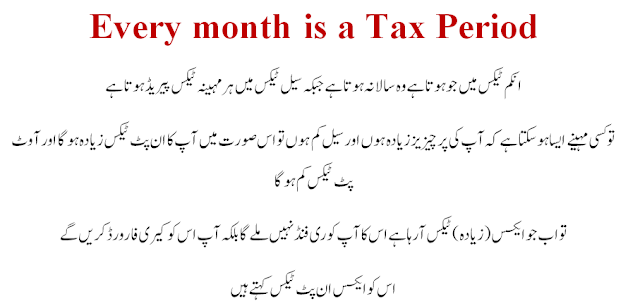 What do you mean by Sale Tax Period - Sale Tax Pakistan Rules 