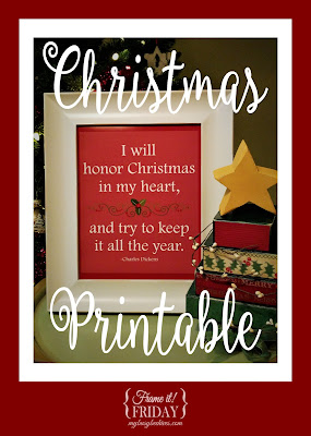 Free Christmas printable quote from Charles Dickens.