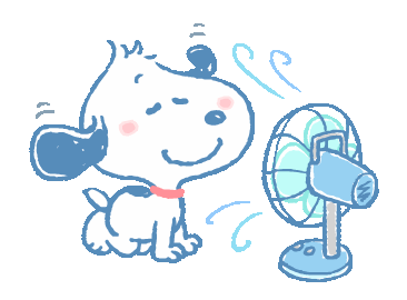 Line 公式スタンプ ゆるカワ スヌーピーの夏 Example With Gif Animation