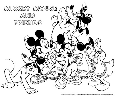 mickey mouse coloring pages