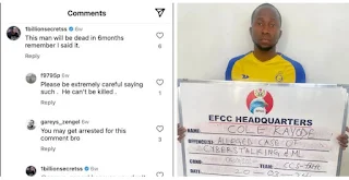 EFCC Arrests Man for Issuing Death Threat Against EFCC Chairman Olukoyede on Instablog9ja's Comment Section