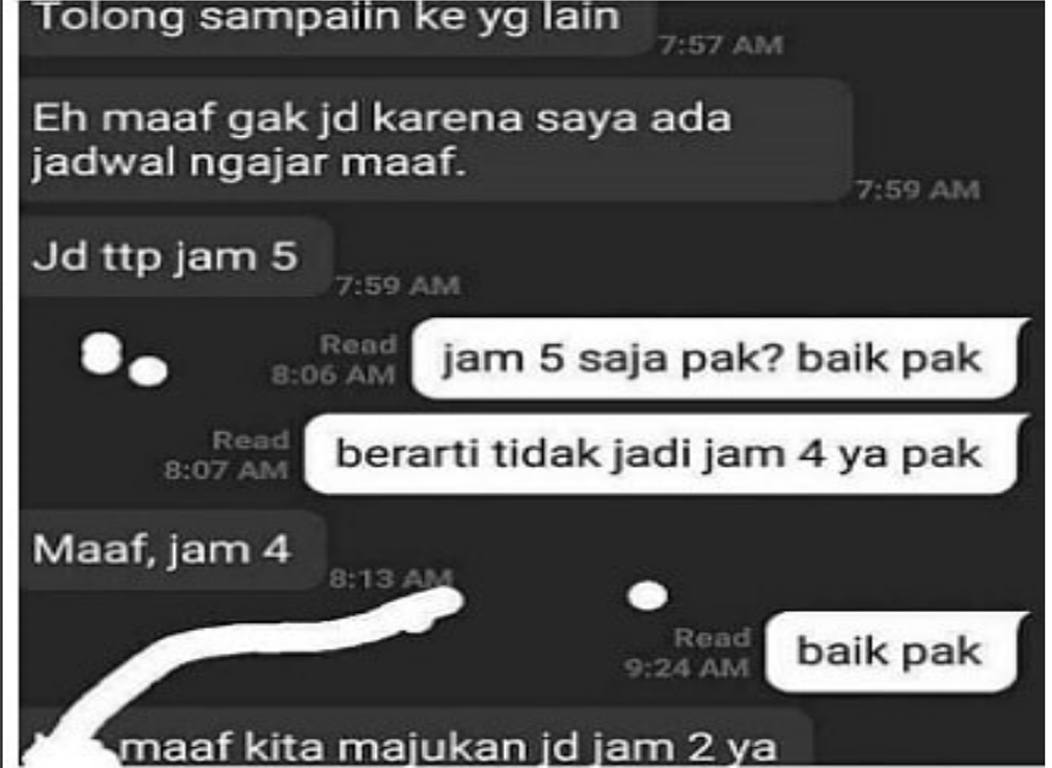 Gambar Meme Chat Di Read Doang Kumpulan Gambar DP BBM Manchester