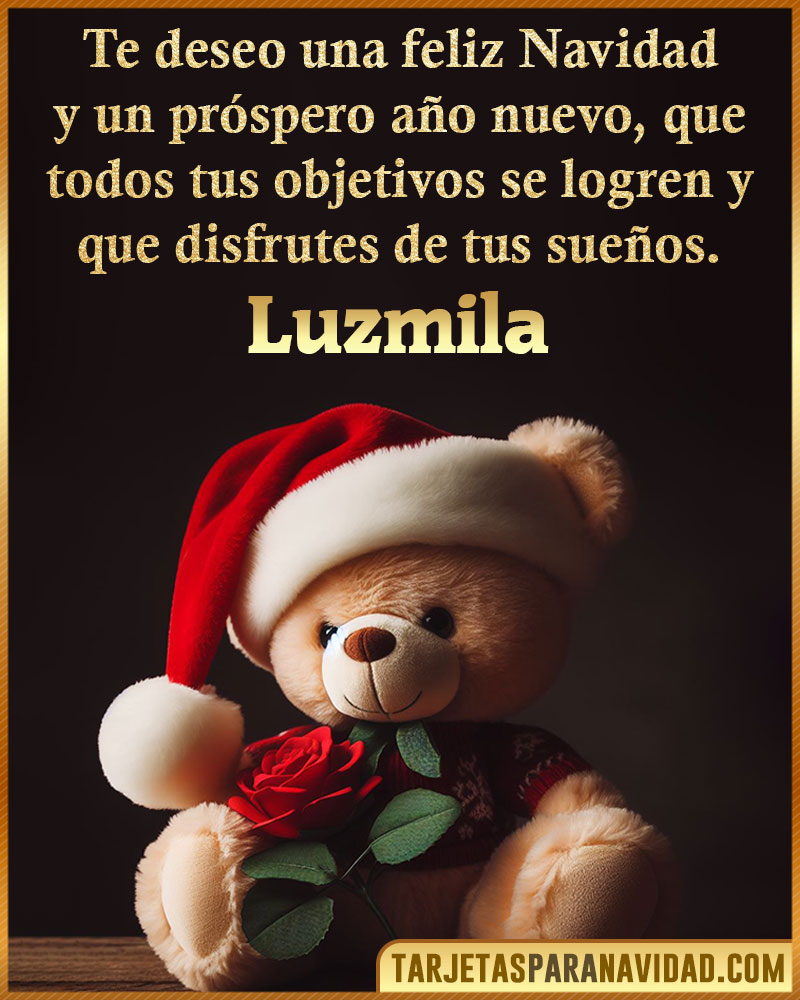 Felicitaciones de Navidad para Luzmila