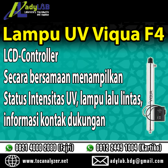  JUAL LAMPU UV VIQUA DAN JUAL BALLAST UV VIQUA F4,  HARGA LAMPU UV ULTRAVIOLET VIQUA  STERILISASI DEPOT AIR MINUM ISI ULANG