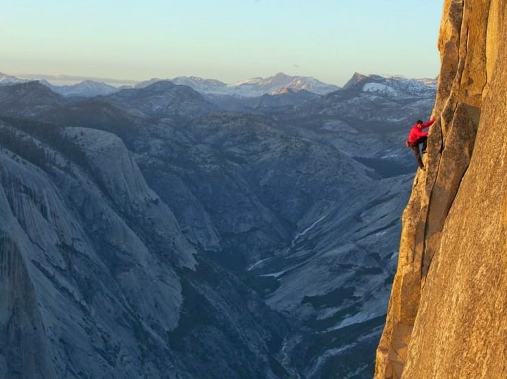 Free Rope Climbing Half Dome in Yosemite, USA