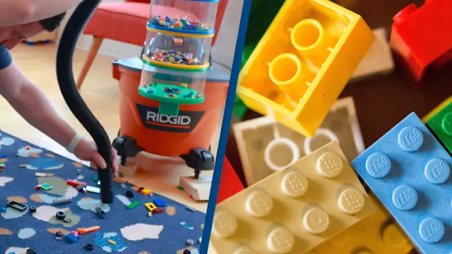 Penemu Genius Menciptakan Vakum Penyedot Dan Mengurutkan Lego Berdasarkan Ukuran