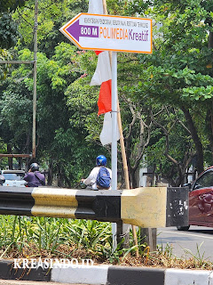 Plang Nama Penunjuk Jalan terpasang di Srengseng  Plimedia Jagakarsa Jakarta