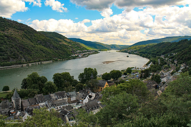 Middle Rhine River Germany geology cruise trip Bacharach castles history Remagen UNESCO world heritage area copyright RocDocTravel.com