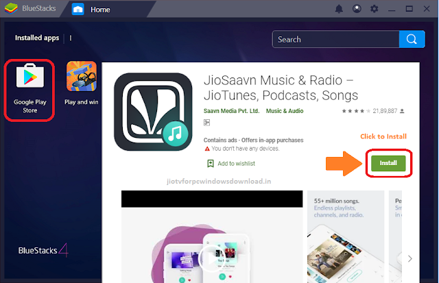 jiosaavn for pc windows