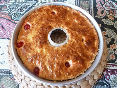 Roscón de Reyes. Horneado