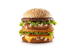 Big Mac against white background