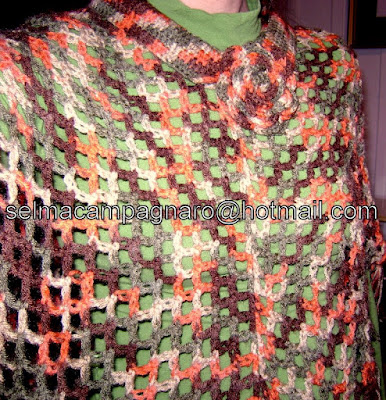 PONCHO DE CROCHE