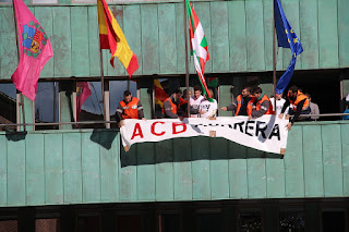 Barakaldo muestra su apoyo a los trabajadores de la Acería Compacta de Bizkaia