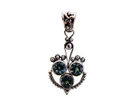 Silver Jewelry Blue Topaz Pendant