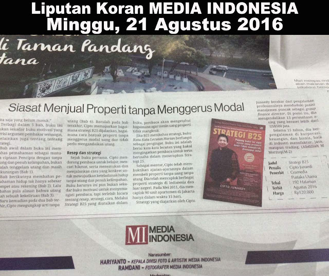 Liputan Koran Media Indonesia 21 Agustus 2016