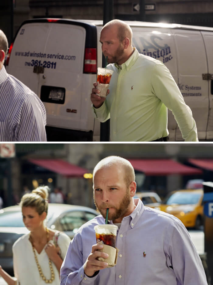 A Photographer Spent 9 Years Capturing The Same People On Their Way To Work To Show How They Change Over Time