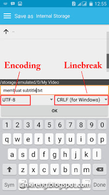 Encoding UTF-8 dan Linebreak CRLF