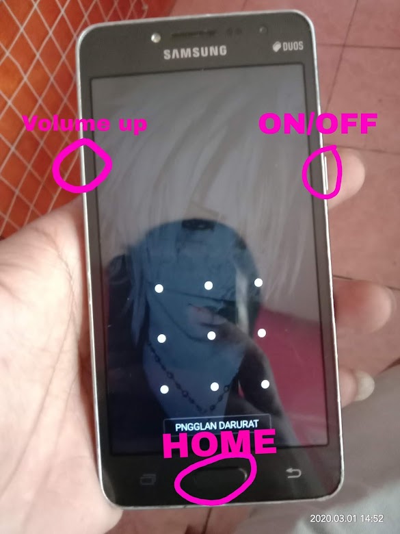 Cara Reset Lupa Pola Samsung J2 Prime