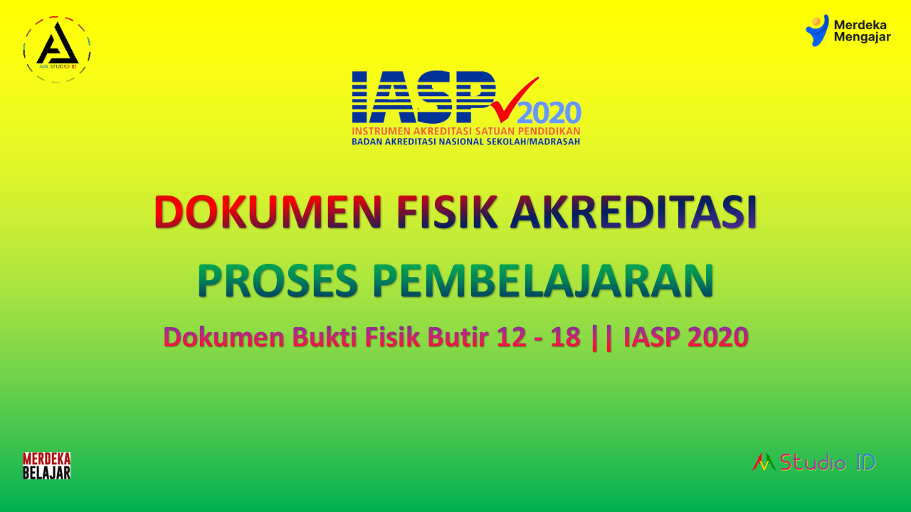 Proses Pembelajaran - Dokumen Bukti Fisik Akreditasi S/M IASP 2020