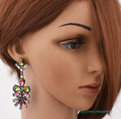 alloy plating earring (color)