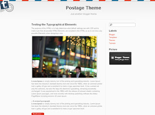Postage Blogger Template