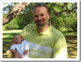 Daddy and Reid at the park
