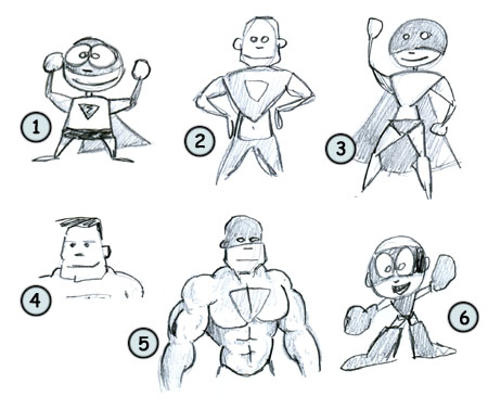 easy cartoon characters to draw