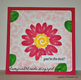 Painted Garden, Throwback Thursday, Stampin Up, Stamp with Trude, Trude Thoman, greeting card, floral