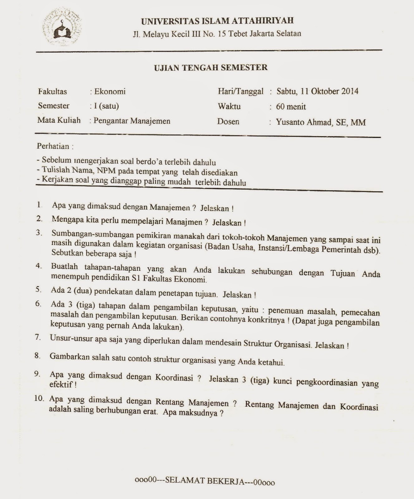 SOAL MID SEMESTER BAHASA INGGRIS KELAS BahasaInggrisOke Sebuah Esai dalam bahasa Inggris Malthus Essay on