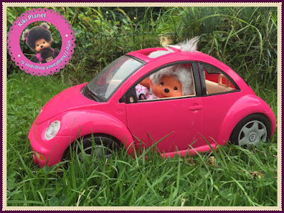 voiture monchhichi kiki papy mamie may grand mère père tortue kiki planet singe peluche vintage