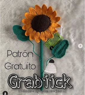 PATRON GRATIS GIRASOL AMIGURUMI 55603