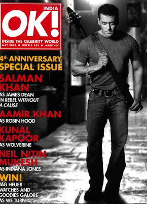 SALMAN KHAN ON OK! MAGAZINE COVER MAY 2010