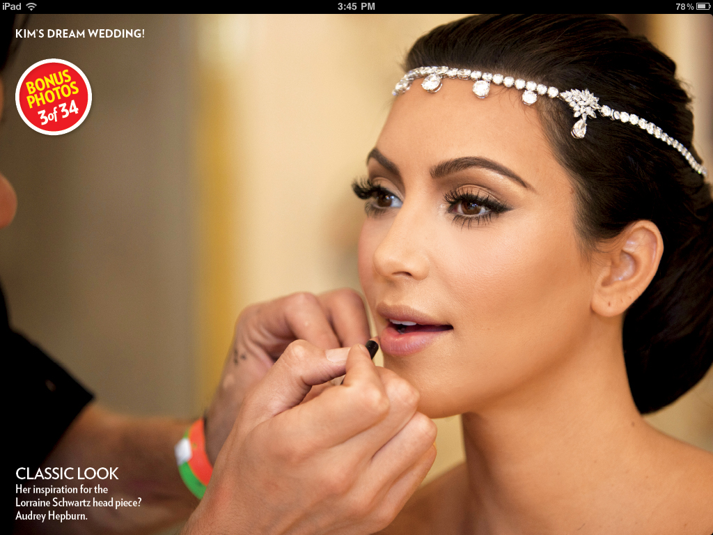 kim kardashian wedding makeup