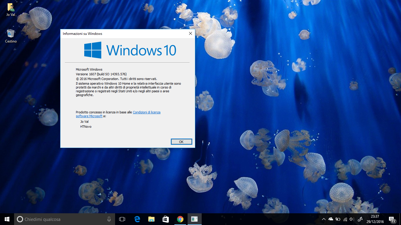 Come cambiare le info registrate su Proprietario e Organizzazione in Windows 10 HTNovo