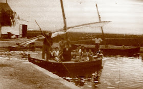 Paseo en barca por Valencia en 1955