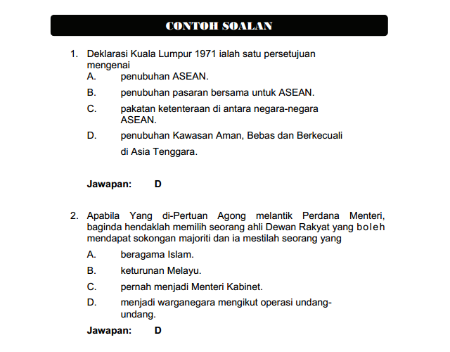 Contoh Soalan Ujian Bertulis Penolong Pegawai Tadbir N29 